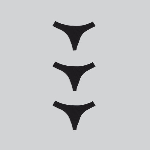 ASV two-pack of iconic logo band organic cotton thongs